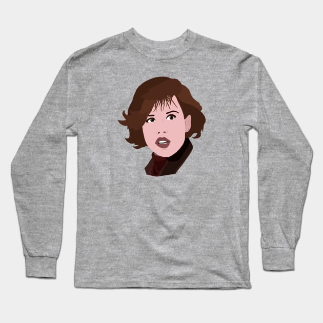 Molly Ringwald Long Sleeve T-Shirt by ElviaMontemayor